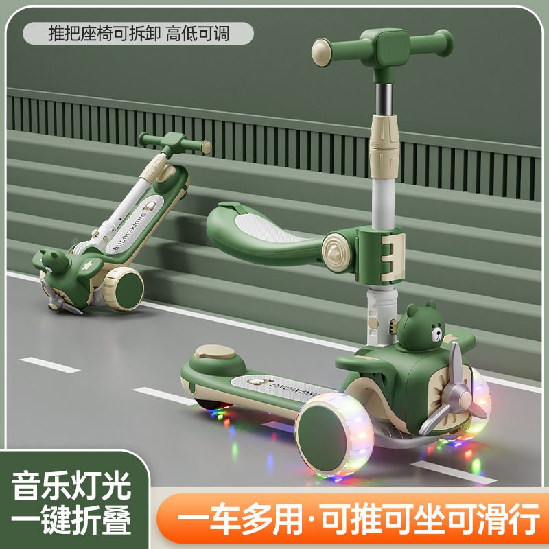 Scooters for children aged 1 to 3, 6 to 12, boys and girls, children and babies, pedal scooters, three-in-one Specification image