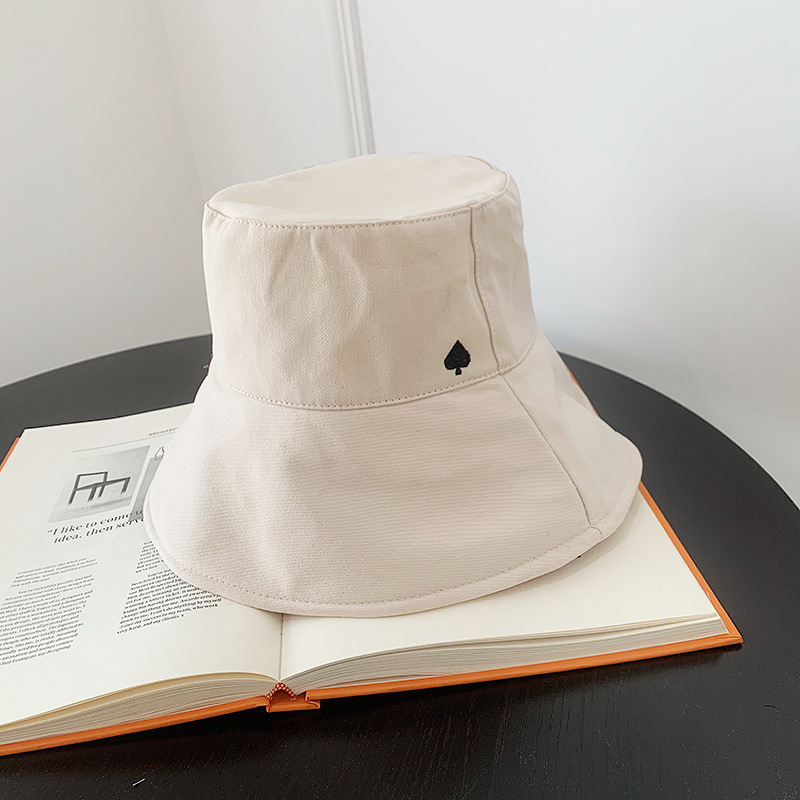 New spring and summer dome-shaped sun protection all-season warp knitted large-brim women's thin Korean-style satin flat-brim fisherman's hat exclusively for supermarkets Specification image