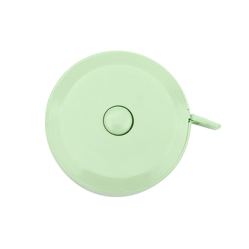 Mini flexible tape measure, 1.5-meter plastic tape measure, cute automatic telescopic tape measure for home use, tape measure for measuring clothes Item Picture