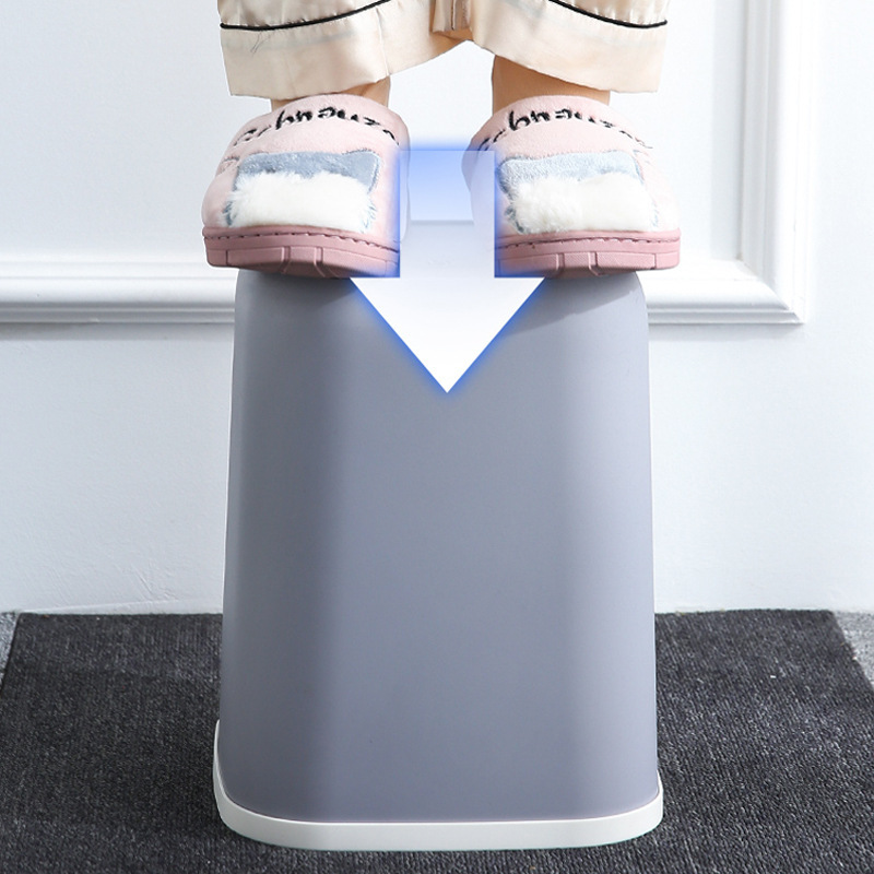 塑料方形垃圾桶 家用创意大号卫生间厨房压圈垃圾桶 客厅垃圾篓垃圾筐详情图2