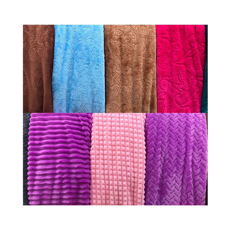 Stock Coral Flannel Blanket Embowel Cut Jacquard And Other Styles Of Foreign Trade Export Bedding Special Item Picture