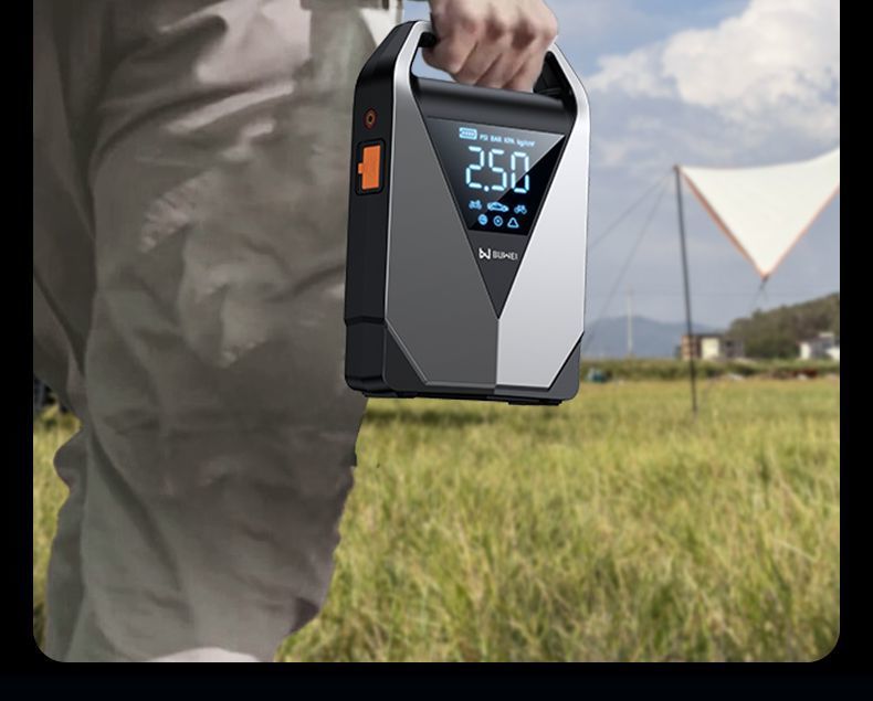 埠威汽车应急启动电源无线充气泵一体机车载打火强启电瓶亏电应急救援用品详情33