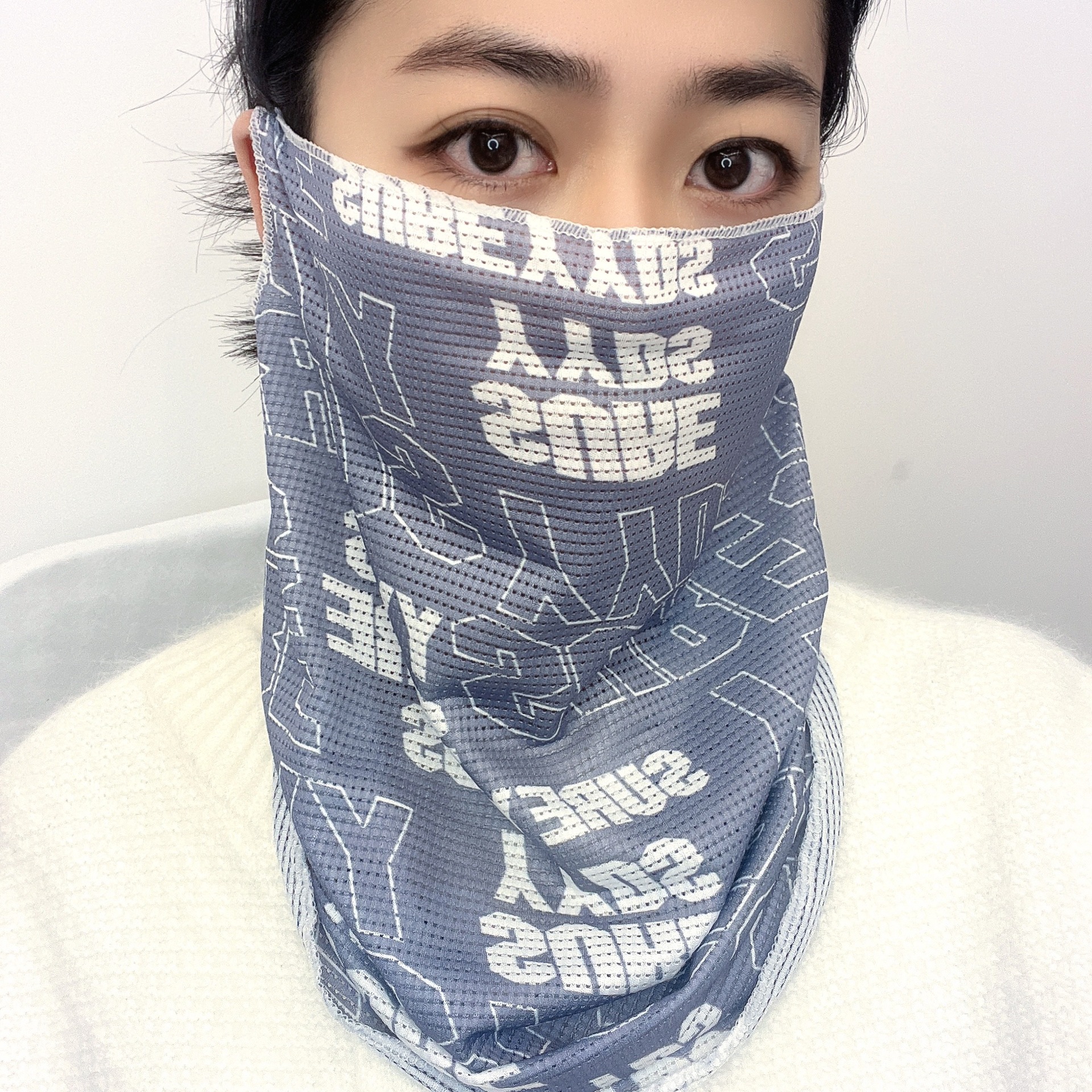 Sun protection face mask for men, summer sun protection and eye protection corner, cycling and fishing face cover for men, travel neck protection and sun protection shawl details Picture