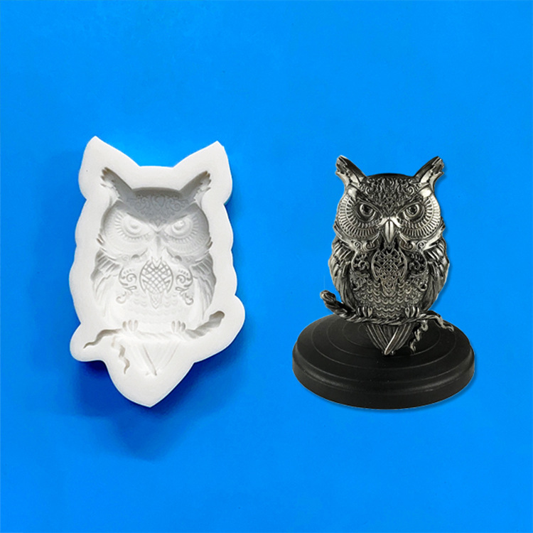 Fondant Forest Animal Farm Silicone Mold Sheep Owl Grinder Easter Bunny Chocolate Mold Specification drawing
