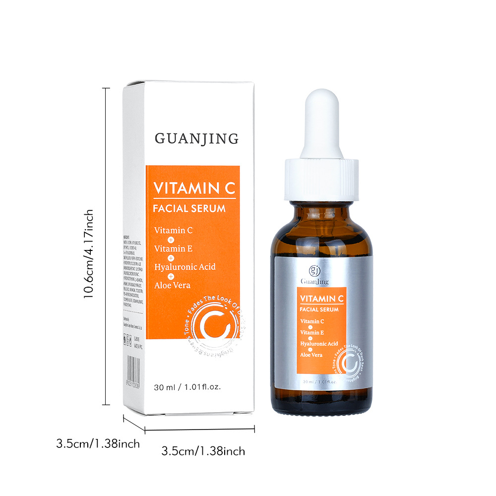 Customized Guanjing Vitamin C serum Full English OEM foreign trade Manufacturer Vitamin C Facail serum Item Picture