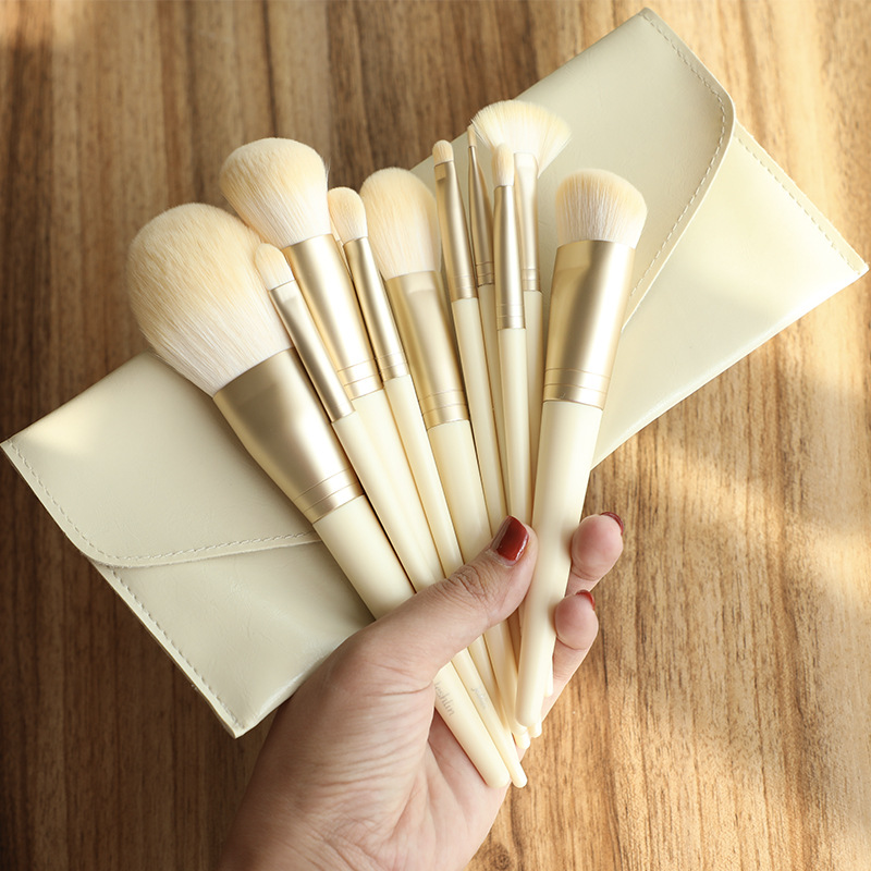 Jie Shilin 11 Small Milk Skin Novice Makeup Brush Loose Powder Highlighter Blush Brush Eye Shadow Concealer Brush Cangzhou Set Brush details Picture
