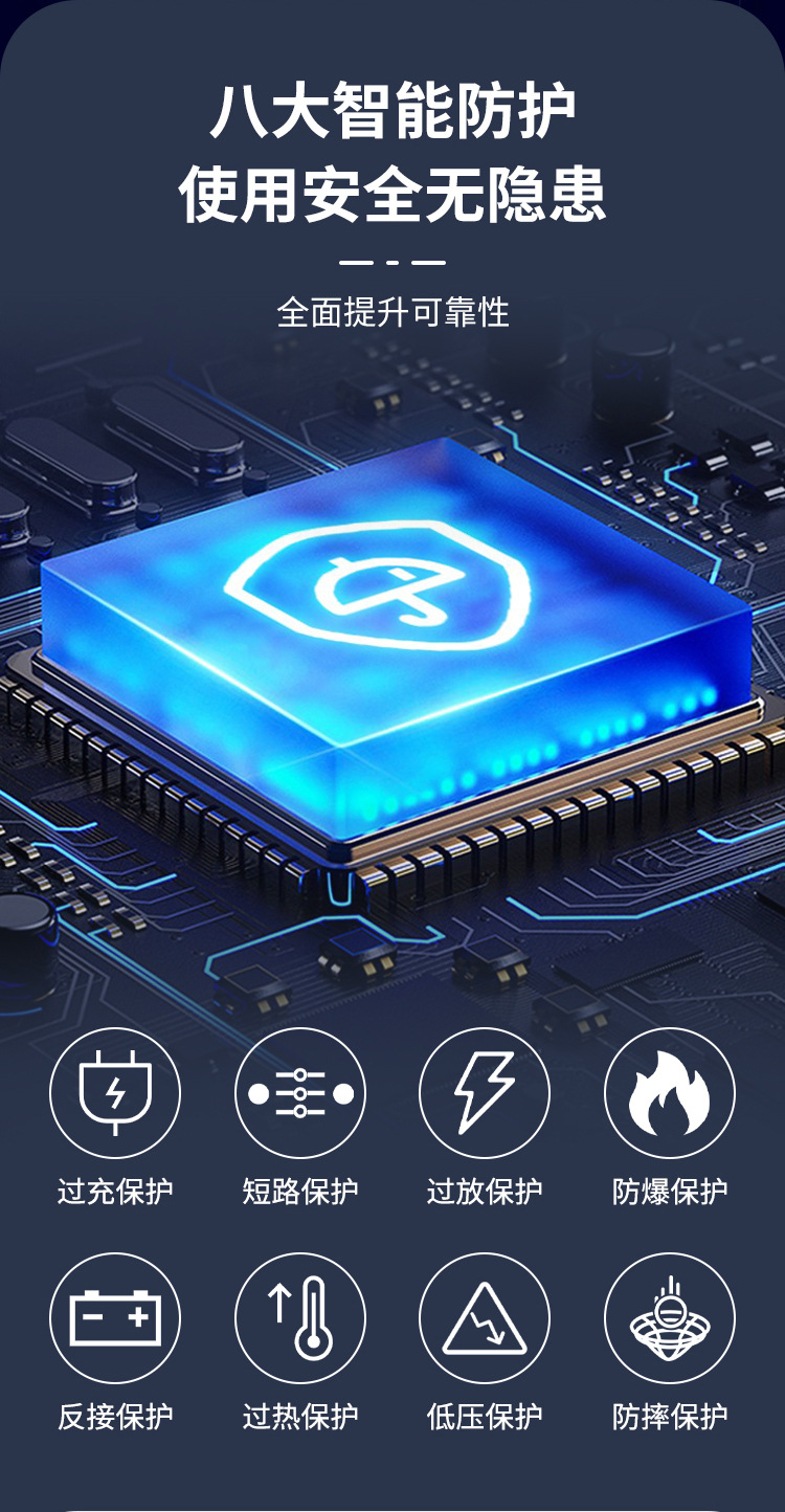 Wholesale of portable outdoor large-capacity 12V lithium battery ternary polymer mobile power banks, electrical and electronic batteries pic 8