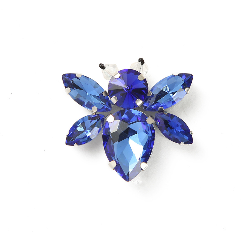 Spot Glass Rhinestones Small Bees Handmade Beaded Clothing Diy Design Bags Shoes And Hats Decoration Manufacturers Straight Hair Item Picture