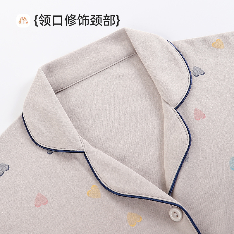 睡衣厚/睡衣群/胸垫睡裙/纯棉女式套装/睡衣产品图