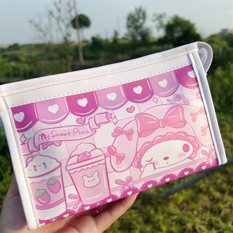Cute Stationery Bag Yugui Dog Pen Bag Pencil Bag Girl Heart Kulomi Melody Kt Cat Cartoon Tote Bag details Picture