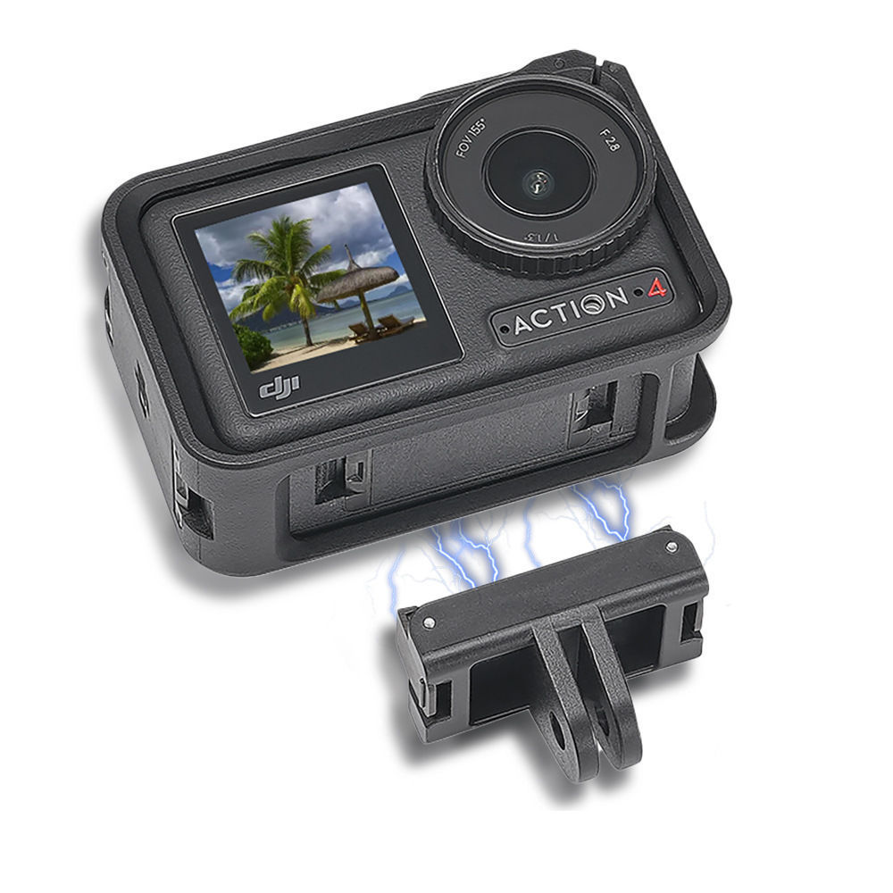 Dji Action5Pro/4/3 Magnetic quick-release base Quick-release adapter DJI 5Pro action camera accessory Application Scenario