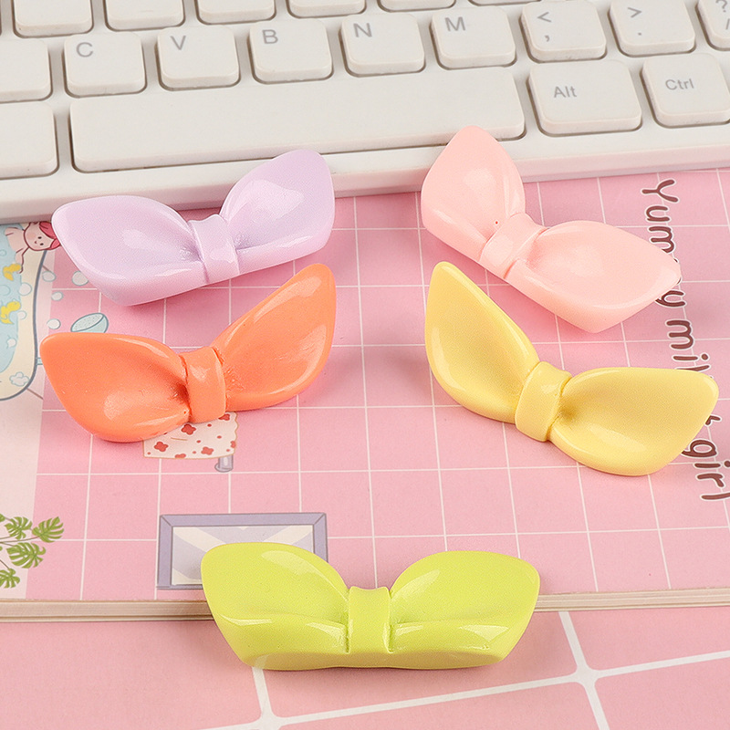 New bow tie, bow tie resin jewelry accessories, diy phone case storage box, headwear patch materials wholesale details Picture