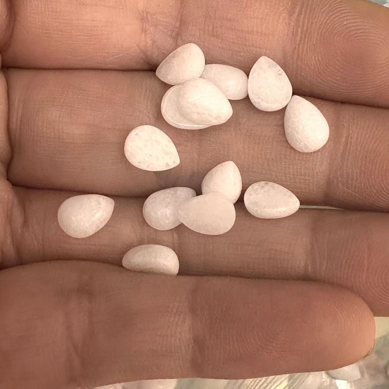 4x6 natural glitter stone water drop ring face DIY patch half-sided bead accessories wholesale necklace, AliExpress bestseller details Picture