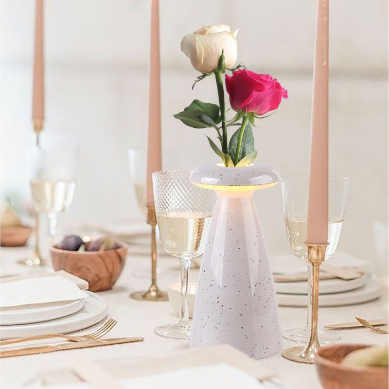 Cross-border foreign trade vase desk lamp can be filled with water to insert fresh flowers and add fragrance. It is a creative aroma diffuser for both outdoor and indoor use Application Scenario