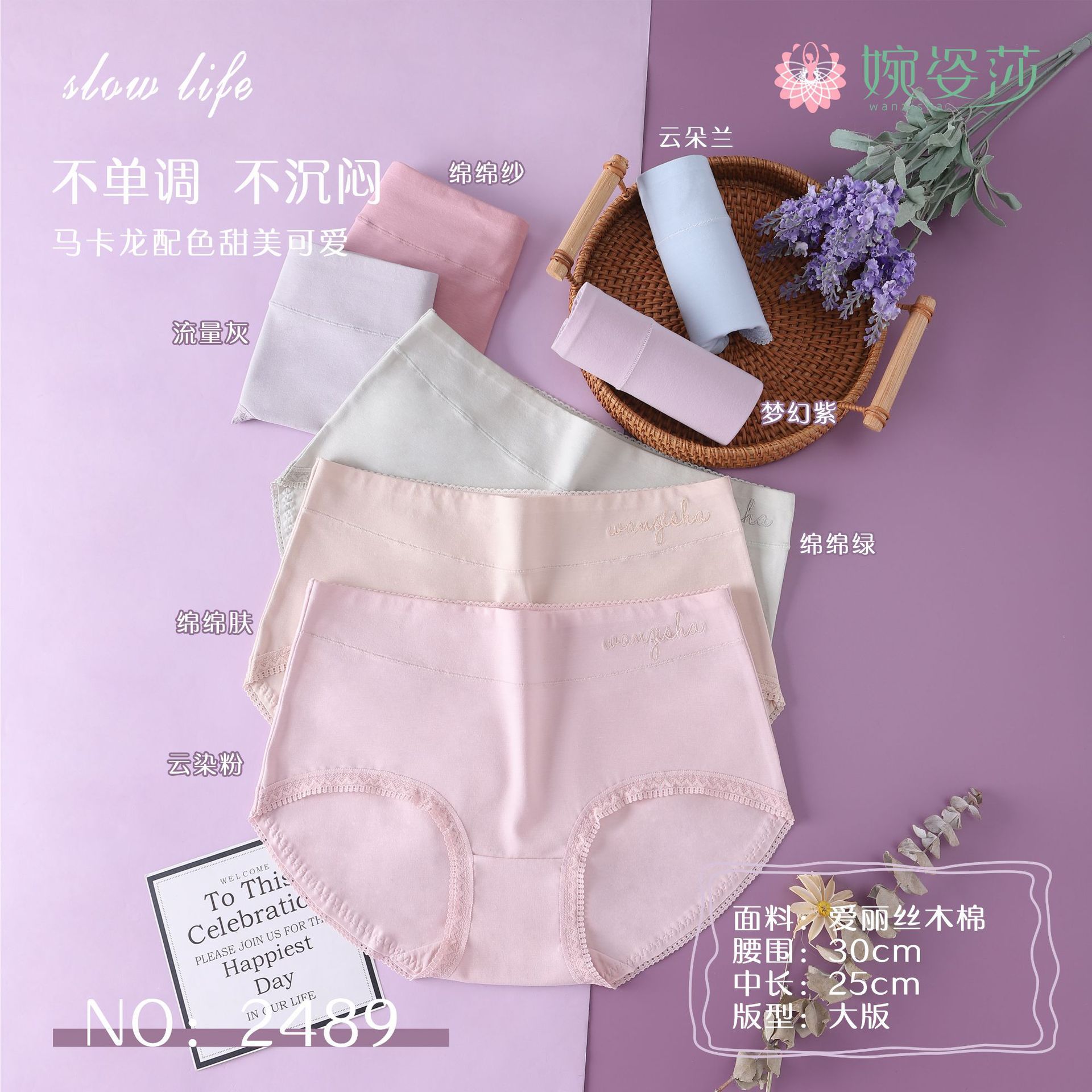New Women's Underwear Comfortable Breathable Sexy Lace Lace Plus Size Briefs Girls Series Mid-Waist Underwear Item Picture