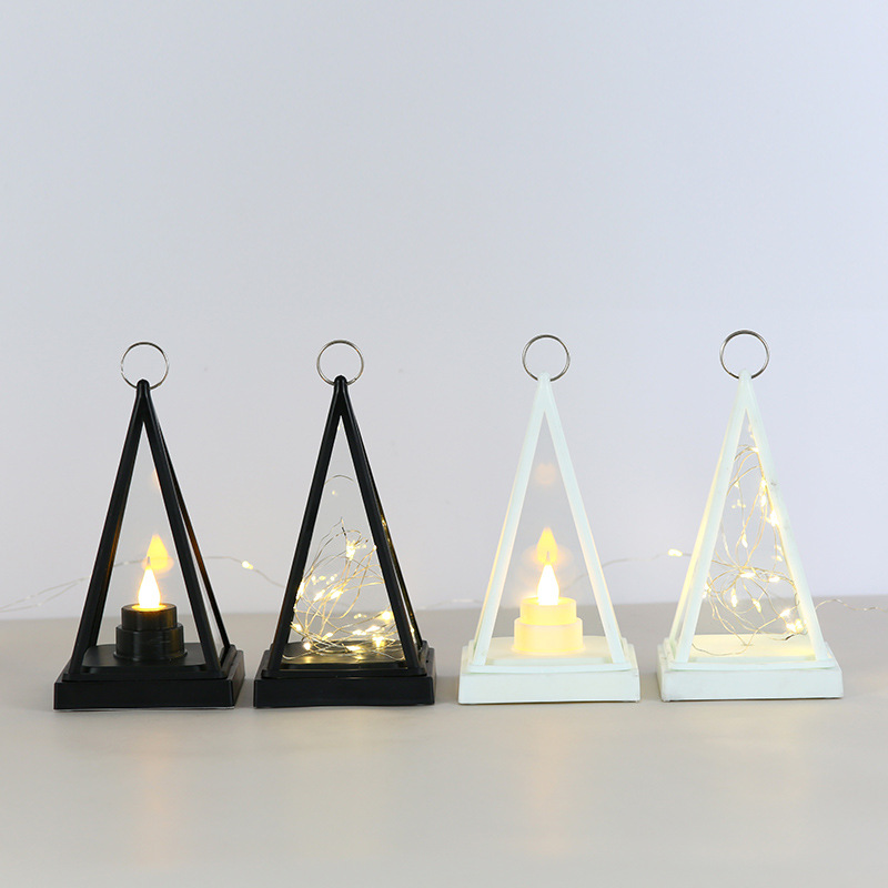 Cross-border new Christmas decorations, wind lamp, candlesti Specification drawing