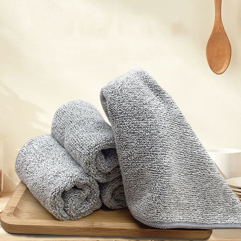 厚竹炭洗碗布竹纤维洗碗巾不沾油家用厨房清洁去油抹布吸水不掉毛