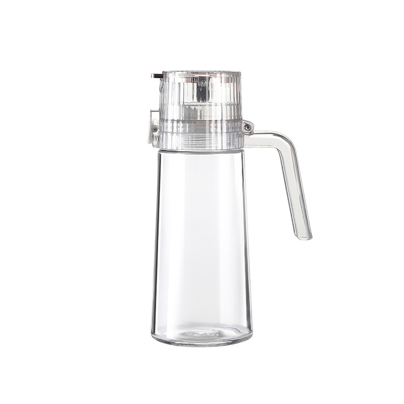Automatic opening and closing glass oil pot Household kitchen leakproof sealed oil pot pot large capacity soy sauce oil filling bottle Item Picture