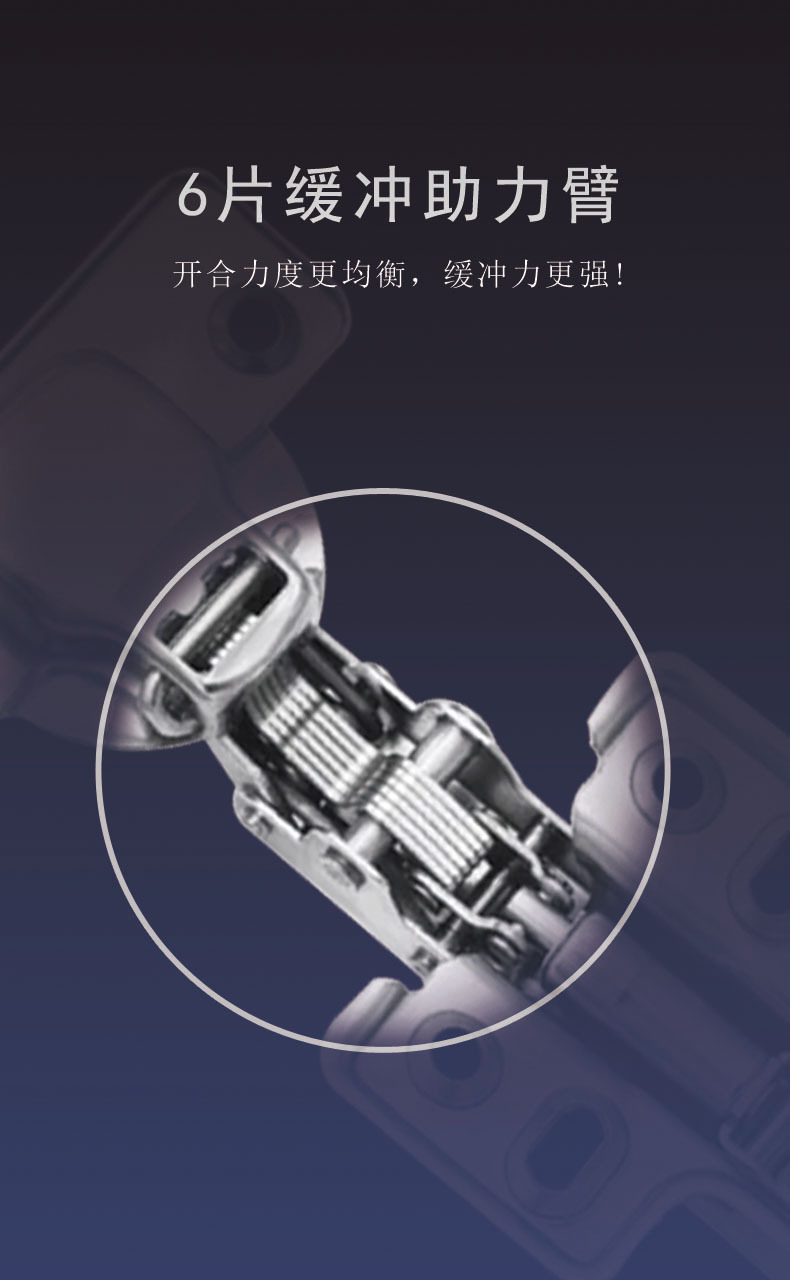 液压铰链开尾合页缓冲橱柜衣柜合页铁阻尼静音弹簧飞机合叶五金详情6
