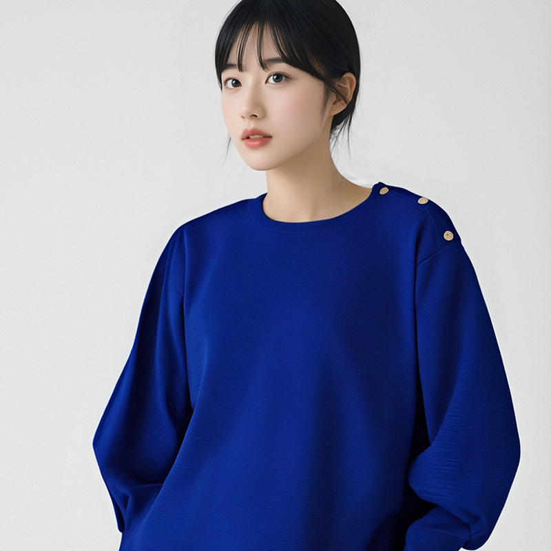 毛衣/毛衣妈妈秋冬款/德开/女装女短袖韩版/毛衫白底实物图