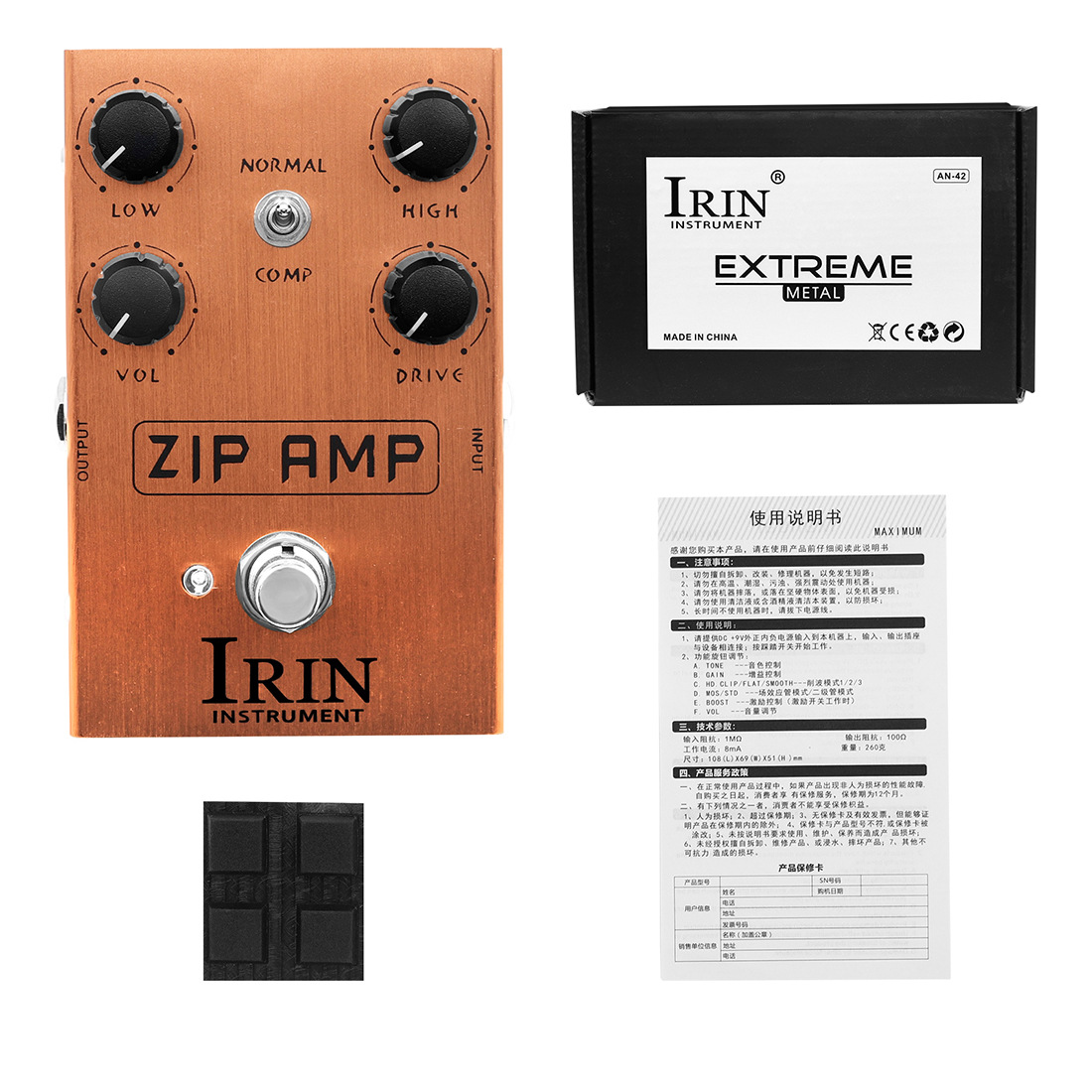 IRIN电吉他效果器驱动踏板效果器模拟失真过载混响吉他单块效果器详情图2