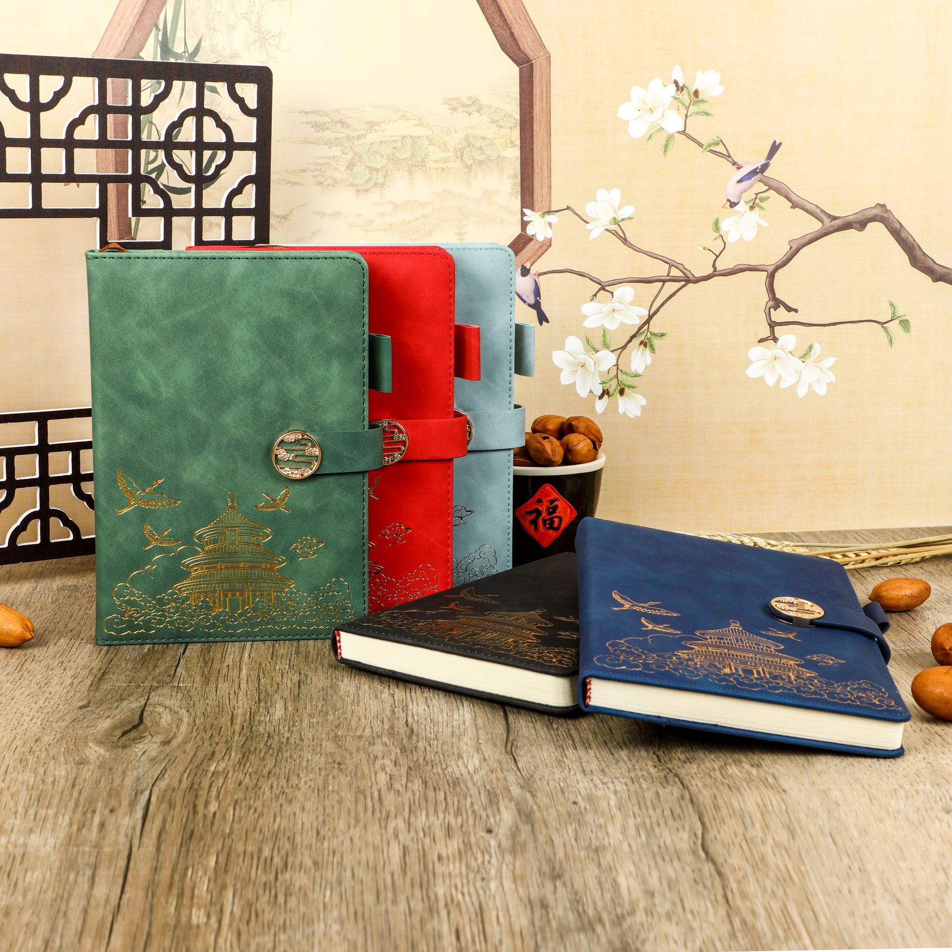 Guocao Chinese Notebook A5 Wholesale Business Office Notepad Student Record Book Custom Can Be Printed Logo