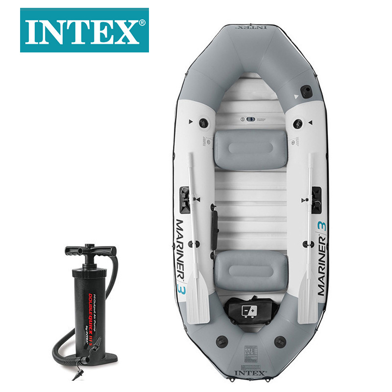 Wholesale of INTEX68373 professional three-person sailor inflatable rubber boats, fishing boats, and rafting boats details Picture