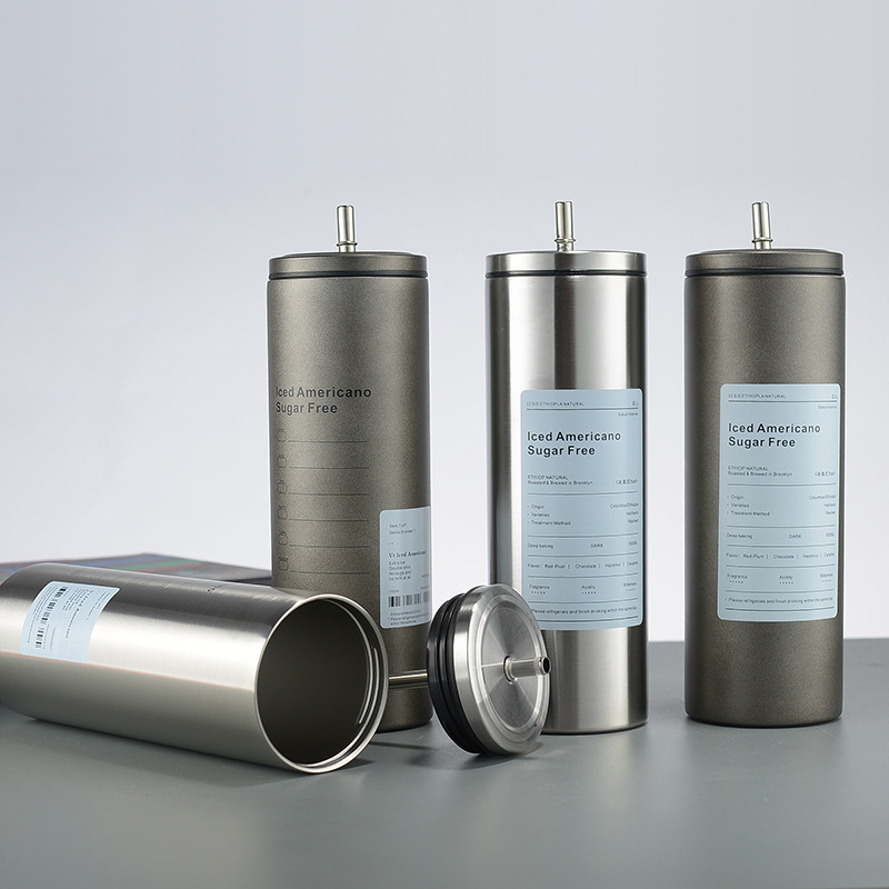 A new summer double-layer stainless steel straw cup with large capacity for heat and cold preservation, a casual gift coffee and car cup Application Scenario