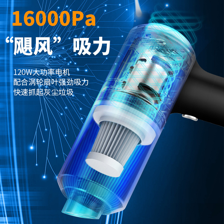 Car vacuum cleaner Cordless vacuum cleaner Handheld portable vacuum cleaner car with high power mini dust removal car household products details Picture