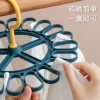 Multi-clip clothes hanger, household sock drying rack, student and children's clothes hanger, clothes hanger, dormitory sock drying rack, clothes hanger details Picture