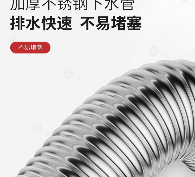 跨境爆款厨房下水配件不锈钢下水器全套水槽排水管洗手盆套装管道详情20