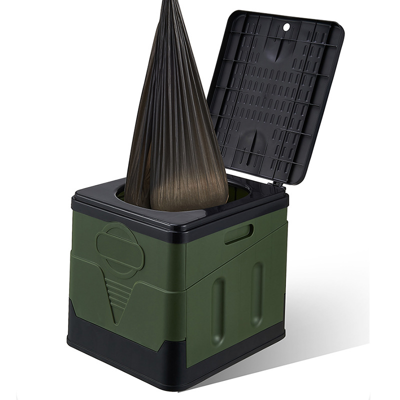 Outdoor camping toilet, folding car toilet, portable anti-odor curing agent toilet, emergency self-driving equipment for vehicles Application Scenario