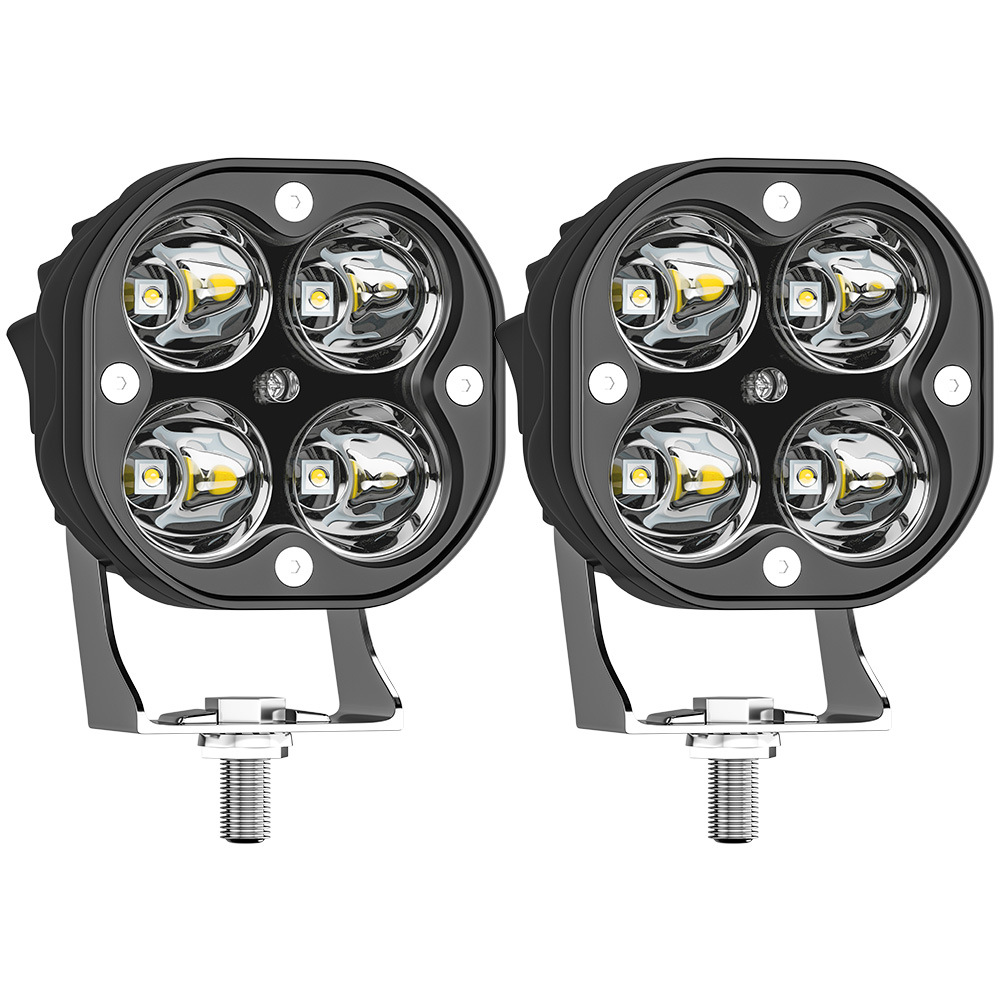 DXZ car LED working light CREE 4LED 40W spotlights modified off-road lights engineering auxiliary lights Specification drawing