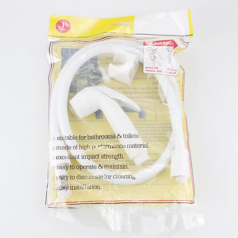 Foreign trade spray gun Shower head set 304 stainless steel spray gun set Toilet flush shower head shataff plastic Shower head Specification image