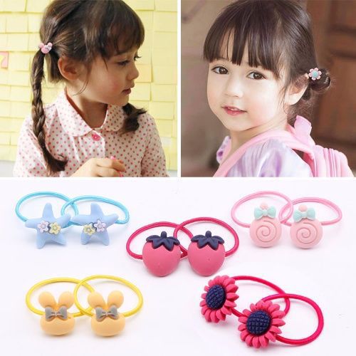 Children's hair bands, hair ties for girls, rubber bands that won't hurt hair, hair covers for girls, frosted hair ties, hair accessories, baby hair ties details Picture