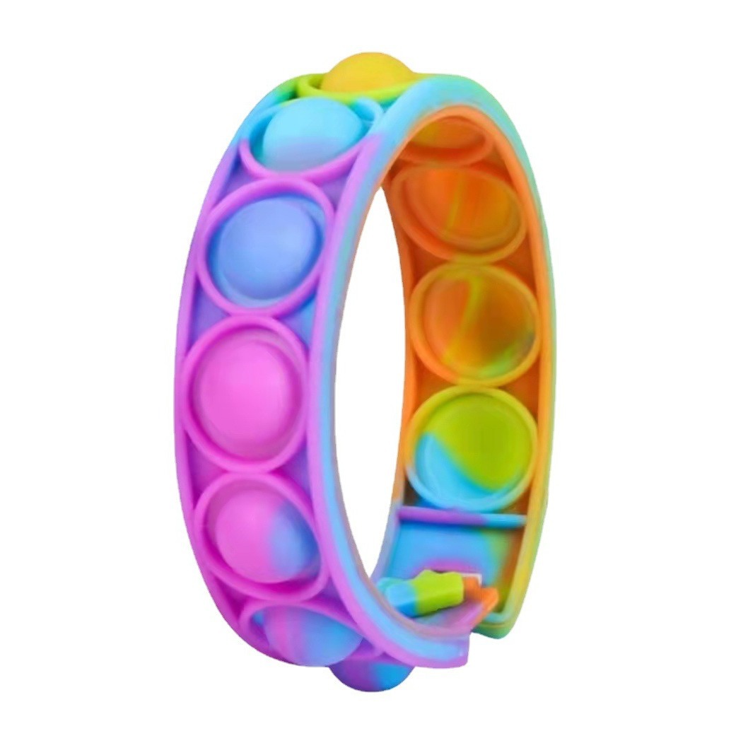 In-stock rat killer Pioneer Wristband, Rainbow Wristband, silicone, stress-relieving bubble, intelligence, stress-relieving, finger press music Band watch Item Picture