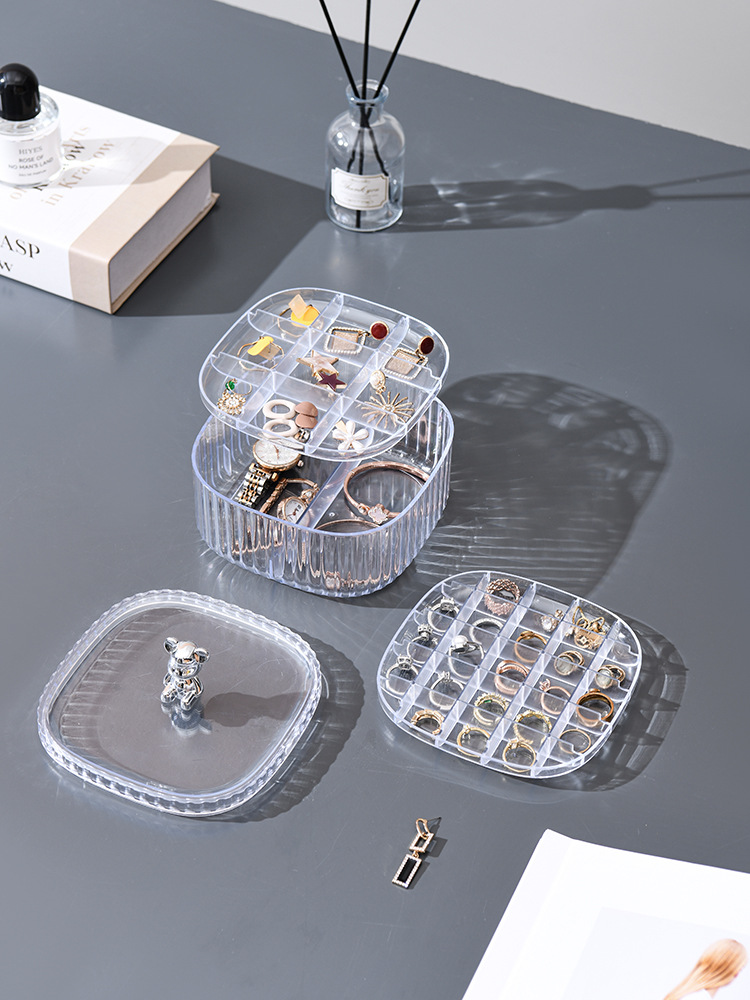 Jewelry Storage Box Jewelry Studs Earrings Necklace Bracelets Ring Multi-Style Multi-Layer Portable Box Application Scenario