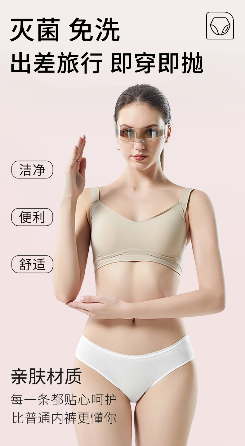 一次性内裤女无菌单独包装旅行出差日抛内裤产妇孕妇坐月子棉内裤详情1
