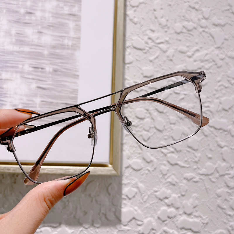 防蓝光平光镜68087金属眼镜框韩版个性装饰镜近视眼镜架批发详情图1