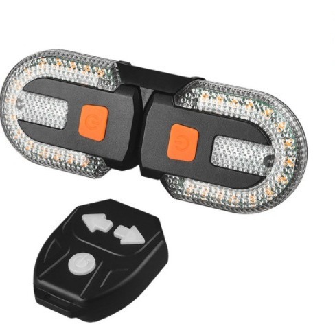 Cross-border mountain bike night riding warning taillights, cycling equipment, bicycle USB two-segment bicycle remote steering taillights Item Picture