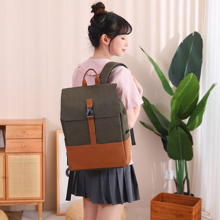 Customized LOGO business backpacks for men and women, large-capacity backpacks, simple and casual computer backpacks, student schoolbags details Picture