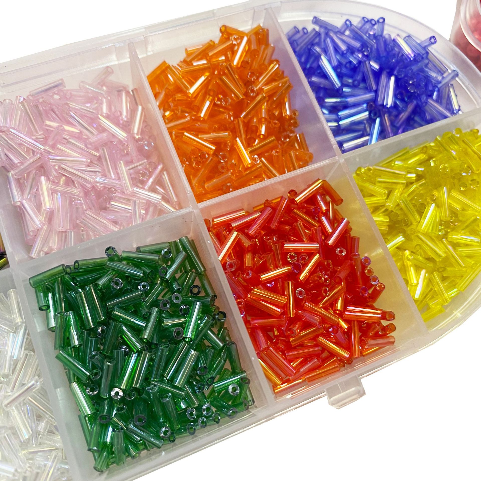 9-color rice bead Popsicle set box for cross-border trade, children's toys, diy beaded necklace bracelet Specification image