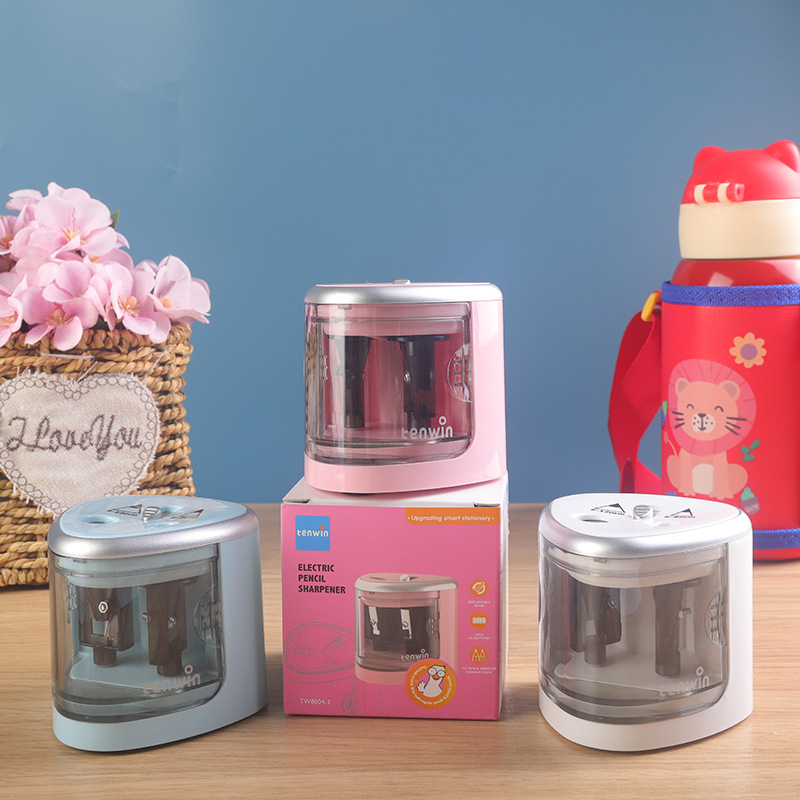 Electric pen sharpener, automatic plastic pencil sharpener, art painting pencil sharpener, student supplies pencil sharpener, pen sharpener details Picture