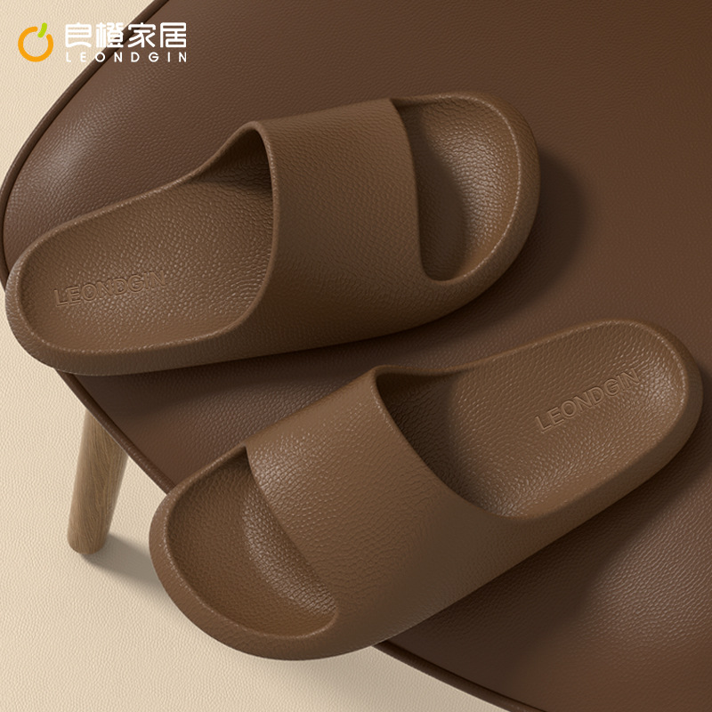 Women's indoor, home, bathing, anti-slip, soft-soled, lightweight, odor-resistant, simple couple cooling slippers for men