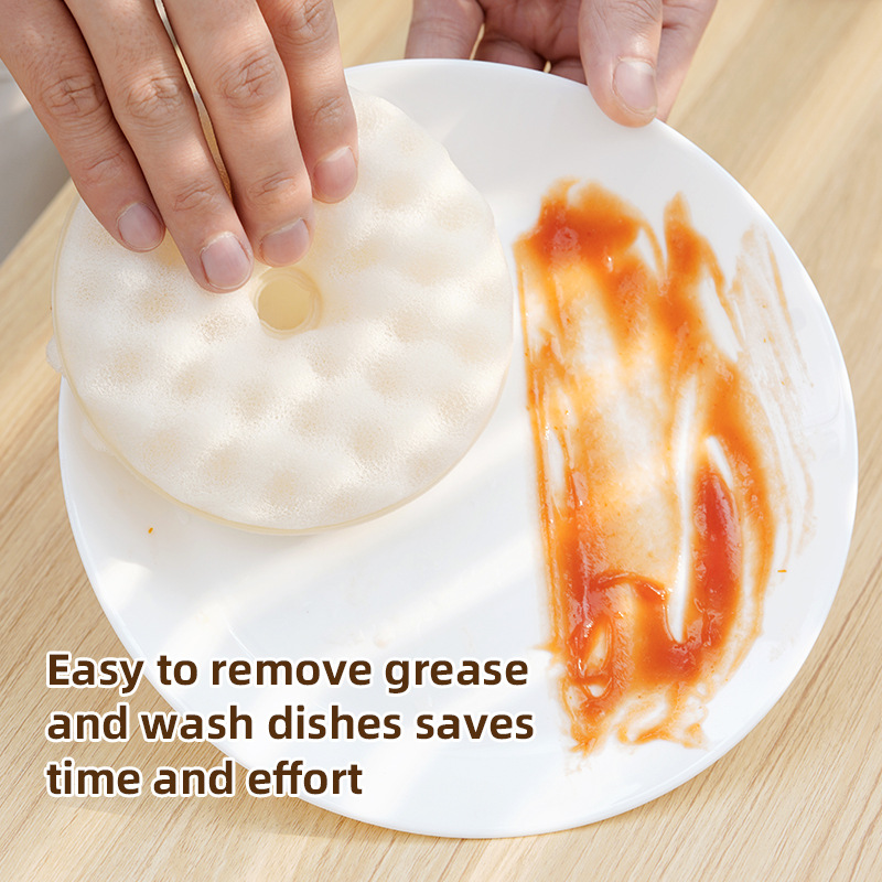 Sponge kitchen cleaning and dishwashing brush details Picture