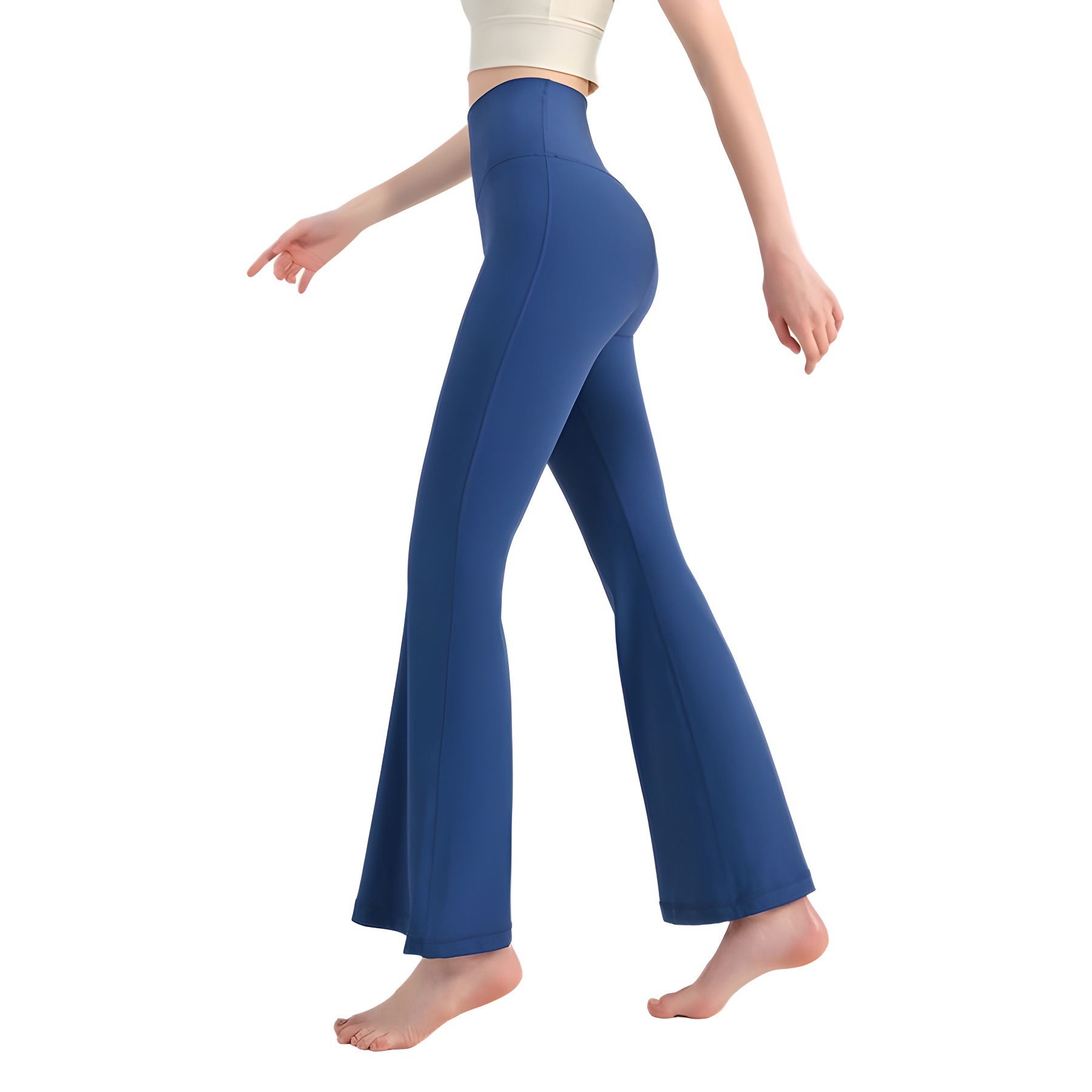 NS Youth Edition Nude Yoga flared Pants, high-waisted and hip-lifting yoga wear for women, new fitness tight slightly flared yoga pants Item Picture