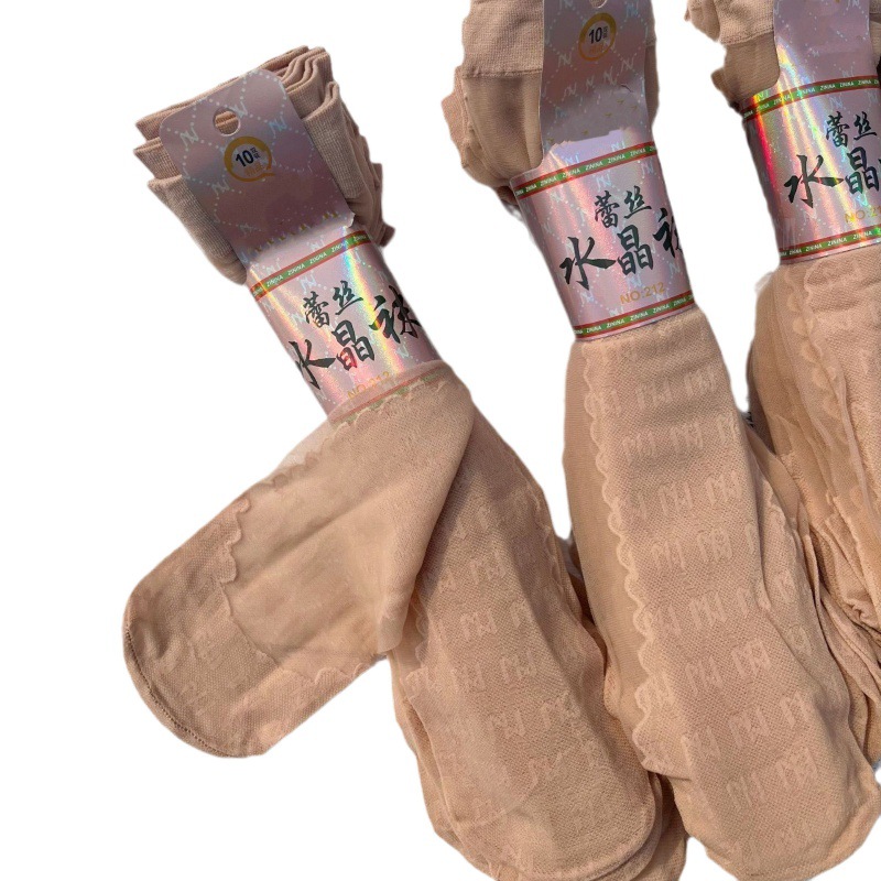 One-piece consignment for women's cotton-soled steel stockings, facial masks, crystal transparent anti-slip extended stockings, velvet stockings wholesale Application Scenario