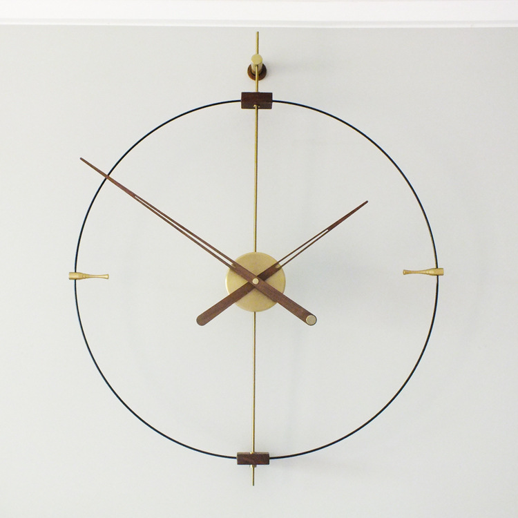 Simple Modern With 39 Scale Network Celebrity Fashion Personality Living Room Wall Clock Nordic Minimalist Silent Spanish Clock