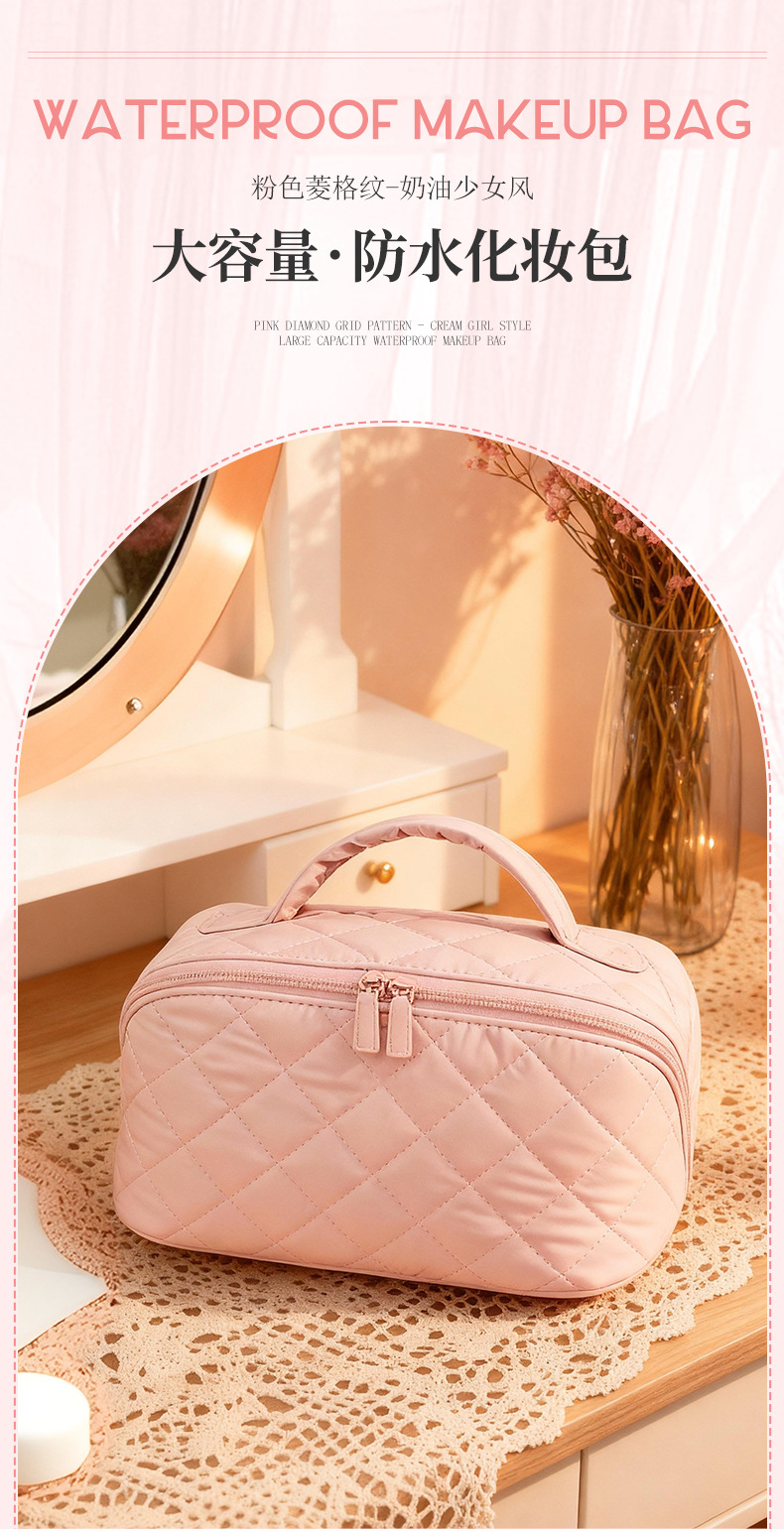 In-stock cross-border makeup bag for women 2025 travel portable makeup bag with large capacity for storing mother and child cosmetics pic 9
