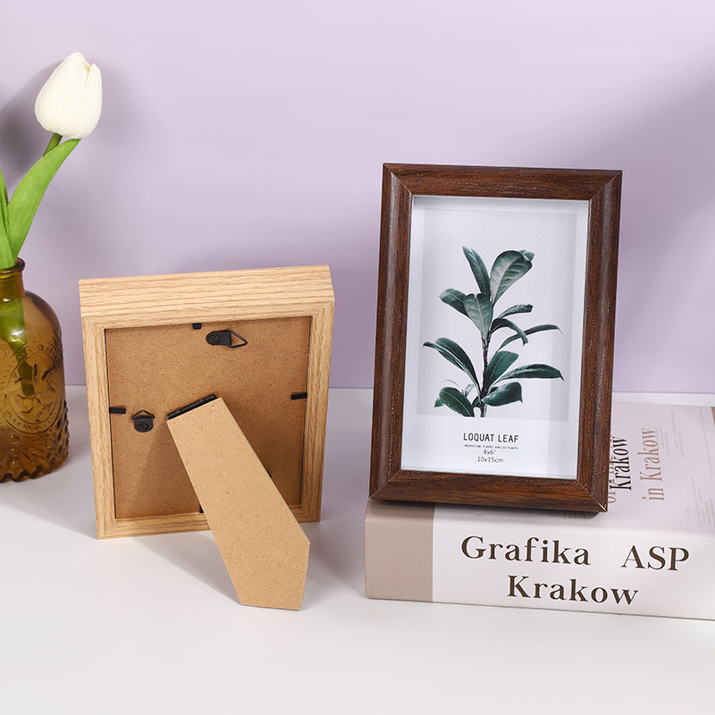 Creative dried flower specimen solid wood photo frame Specification image